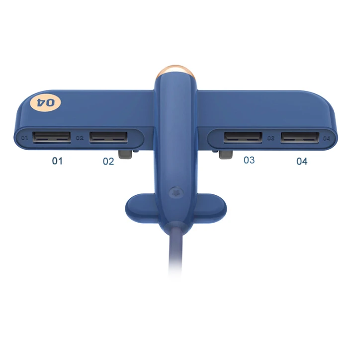 USB концентраторы 5V 0.5A 4 USB интерфейсы самолет расширитель мини портативный концентратор данных OD889