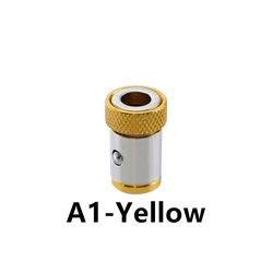 Universal Magnetic Ring Screwdriver Bit with Anti - Corrosion and Strong Magnetizer (A1 Yellow)