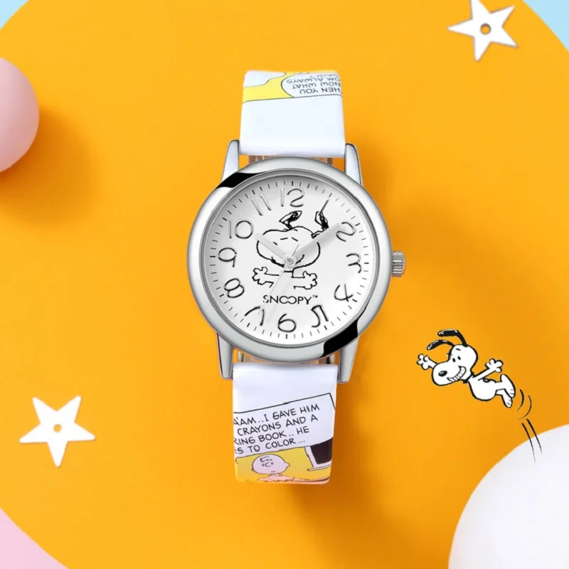 Часы наручные Snoopy детские кварцевые официальные повседневные водонепроницаемые