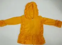 Yellow Очаровательная осенняя куртка для девочек, пальто, кардиган с оборками, толстовки на зиму - Цвет: Yellow