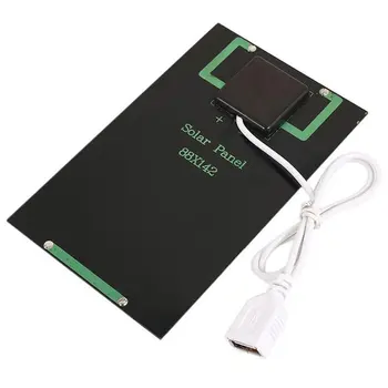 

5W 5V Solar Panel Battery Charger DIY Solar Module with USB Port Portable Outdoor Solar Charging Board for Mobile Phones