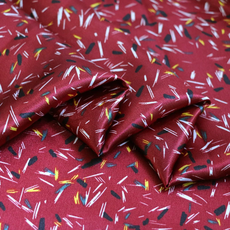 Мягкая атласная ткань подкладка рождественские украшения швейная одежда шарф материал метр