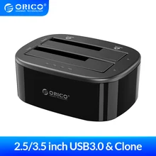 ORICO USB 3.0 на SATA двойной-Бей жесткий диск Док-станция для 2.5/3.5 дюймов HDD/SSD с форума клон Функция [протокола UASP]