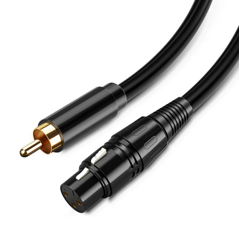 

Audio Cable Canon XLR Female To RCA Male Aux Connector Gold Plated For Instrument Guitar Mixer Amplifier Bass 1m 2m 3m 5m