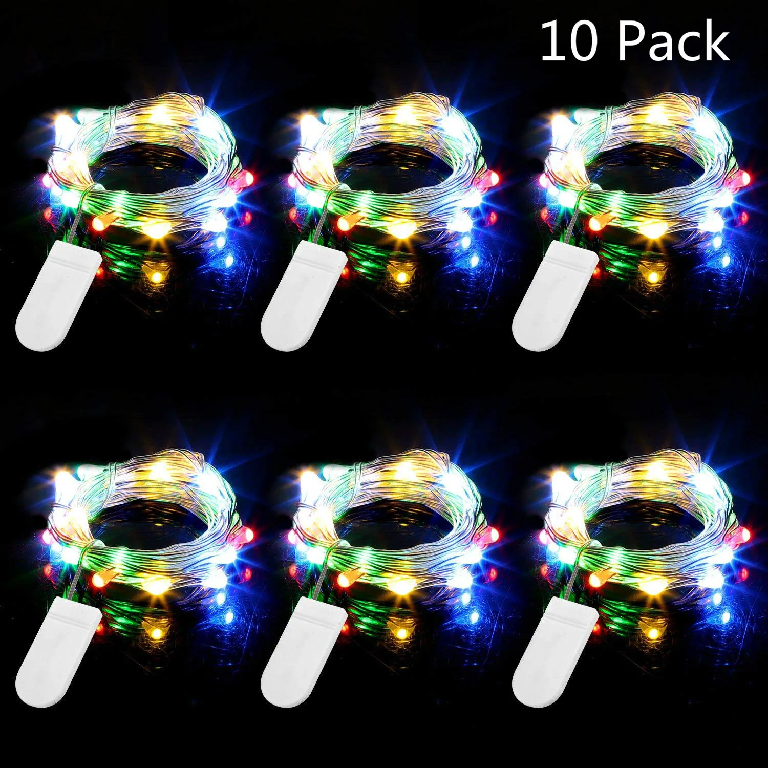 

Led String Lights 20 LED String Light Button Battery Lights Fairy Micro LED Transparent Copper Wire for Party Christmas Wedding