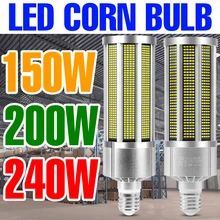 E27 LED Light Bulb 150W Corn Lamp 200W Ceiling Lights LED Chandelier 240W Corn Bulbs 220V Workshop lampara Warehouse Lighting