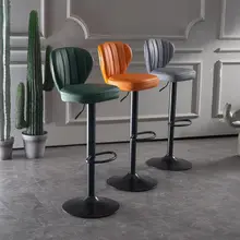 

барный стул Living Room Bar Chair Modern Kitchen Furniture Backrest High Bar Stool European Pub Rotating Lifting Barstool