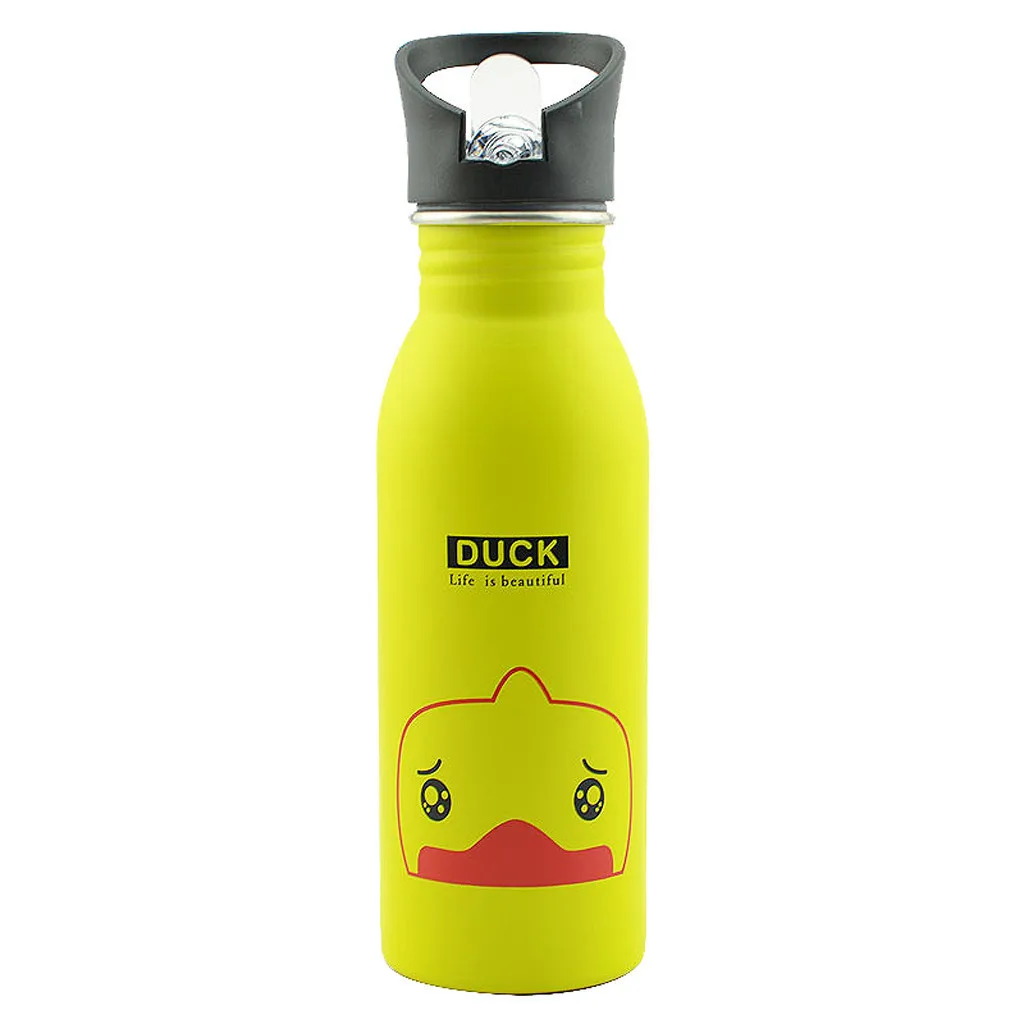 

Portable Stainless Steel Cute Animal Pattern Cup Outdoor Sports Bottle Travel Camping Cold Water Bottle Kids Water Bottle Y1