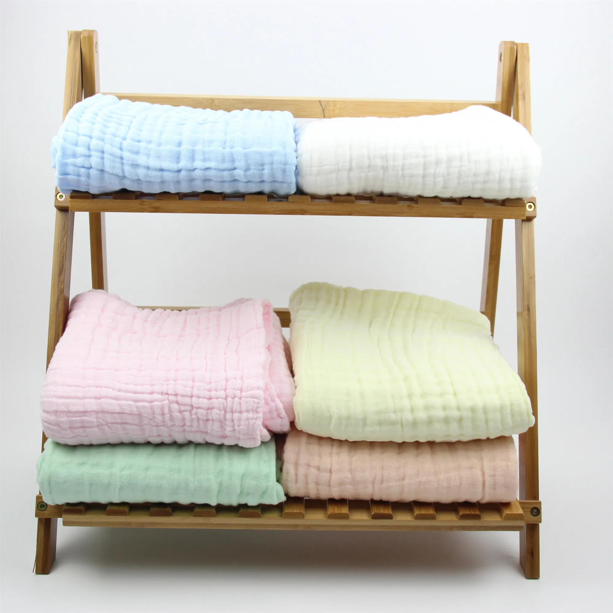 

6 layers Muslin Infant toddler Wrap Multi-use Blanket Cotton Baby Swaddles for Newborn Baby Blankets Gauze Bath Towel 105*105cm