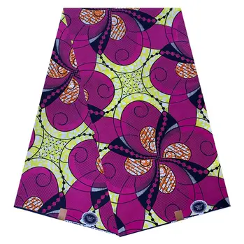 

HIGH QUALITY WAX FABRIC AFRICAN STYLE 100% COTTON WAX PRINT FABRIC 6 YARDS/LOT FREE SHIPPING RONVITAL SALE