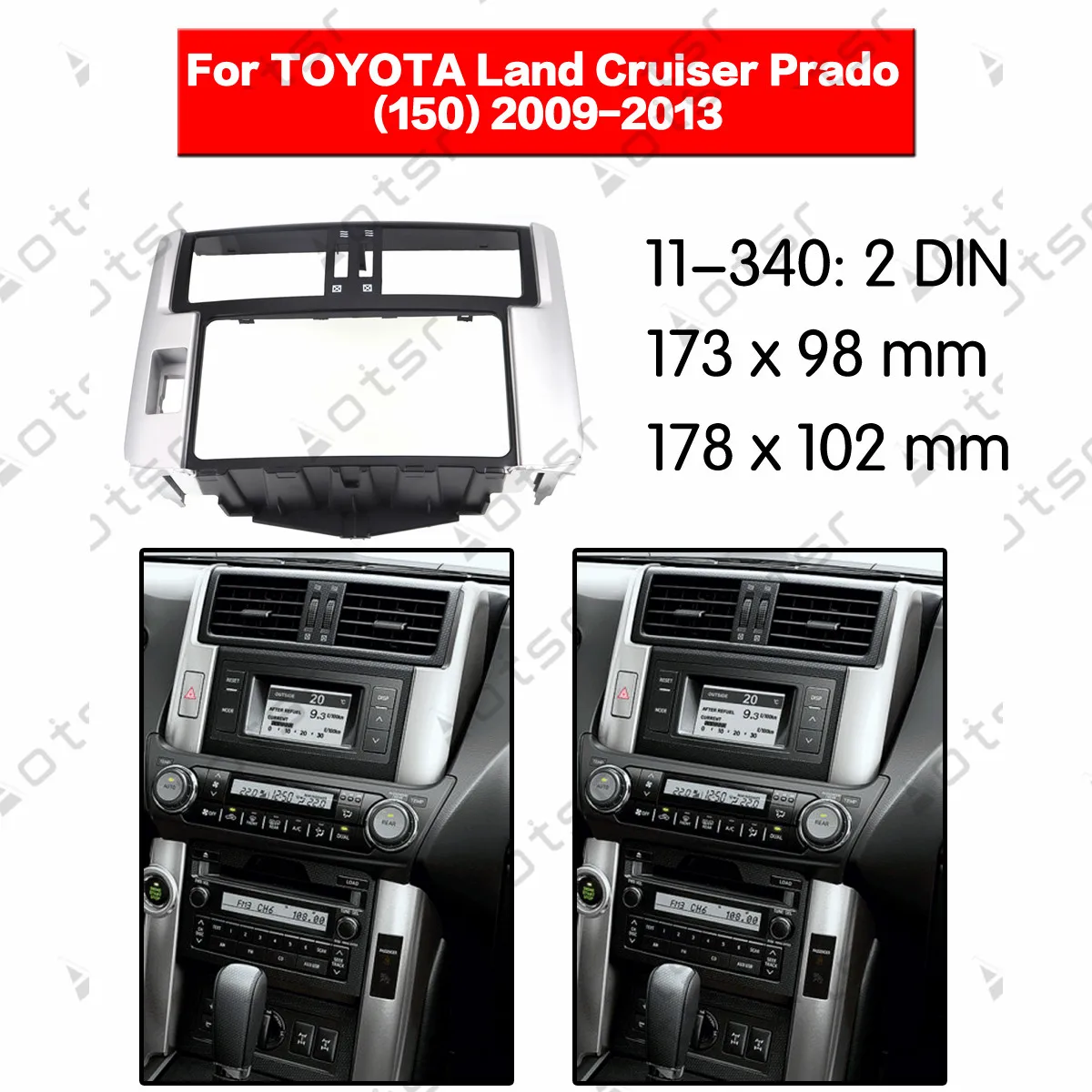 Автомобильная панель для TOYOTA Land Cruiser Prado 2009-2013 с 4 2 дюймовым дисплеем LHD |