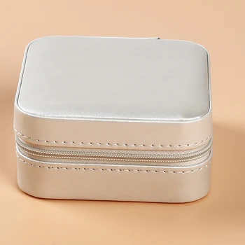 

2020 Hot Selling Fashion Travel Jewelry Storage Case Solid Earrings Rings Zipper Box Organizer Small Bag Portable New Boxes