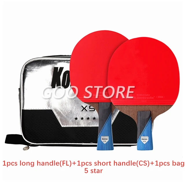 KOKUTAKU Racket 4/5/6 Star Carbon Table Tennis Racket ITTF Professional KOKUTAKU Ping Pong Bat Paddle 1 CS 1 FL 5STAR