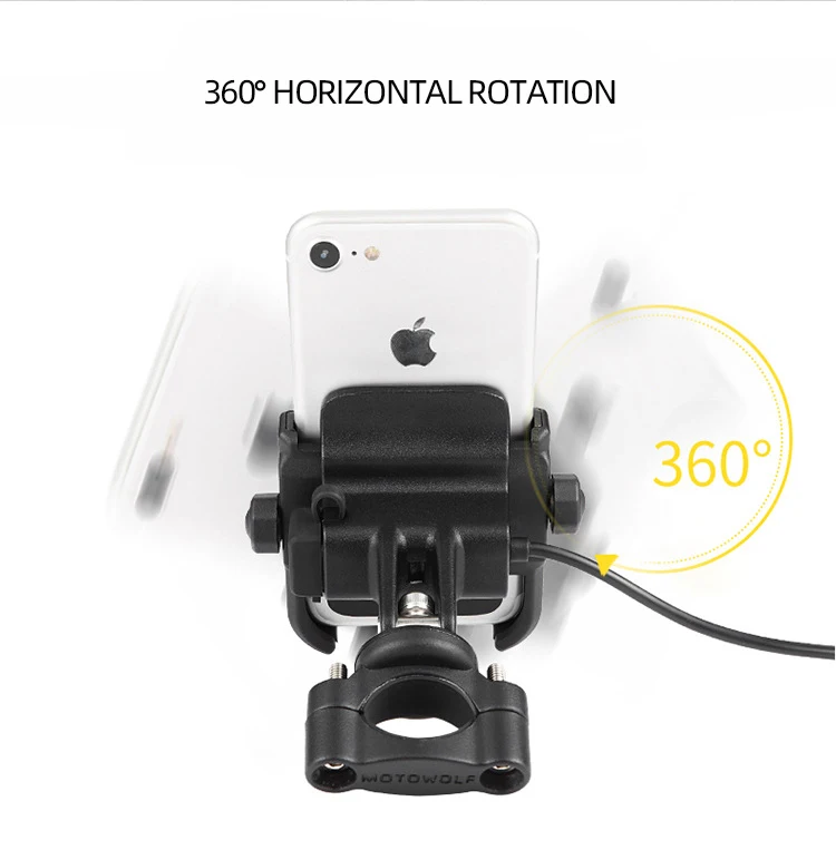 Suporte do Telefone da Motocicleta com Usb Carregador de Energia Motopolf Celular Móvel Montar Moto Mountain Bike Titular Acessórios 9 Suporte universal p carro