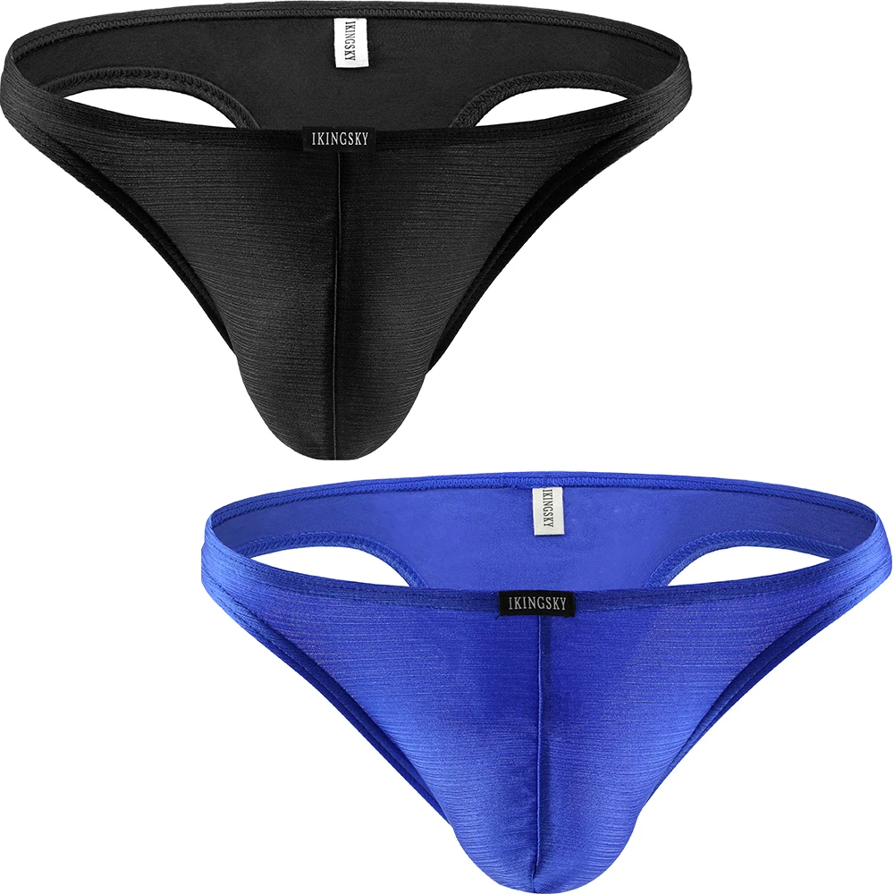 Men's Cheeky Underwear Mens Bikini Panties Sexy Branzilian Back Briefs Pack  of 2