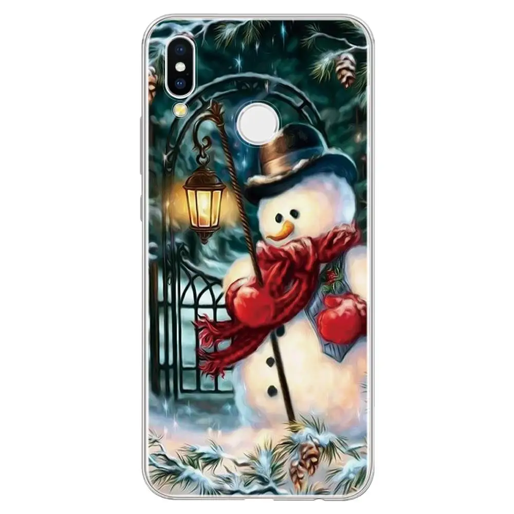 sdxrdeng Чехол для huawei Y9 Prime Y9 Y5 Y7 Y6 Pro Nova 5 5i Pro 4 4e 3 3e 3i крышка из прозрачного Рождество Санта Клаус Fundas - Цвет: sdxrdeng