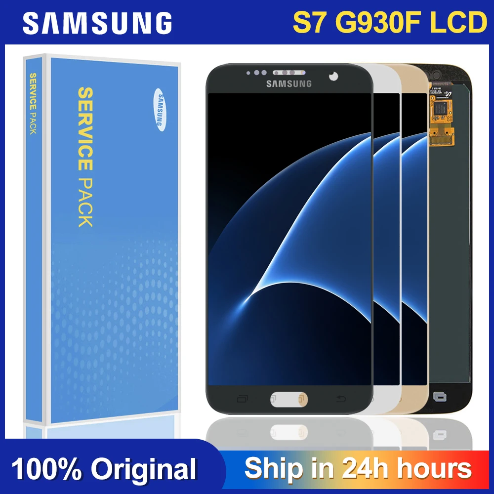 Оригинальный 5 1 ''для Samsung Galaxy S7 G930F G930A G930V ЖК-дисплей сенсорный экран