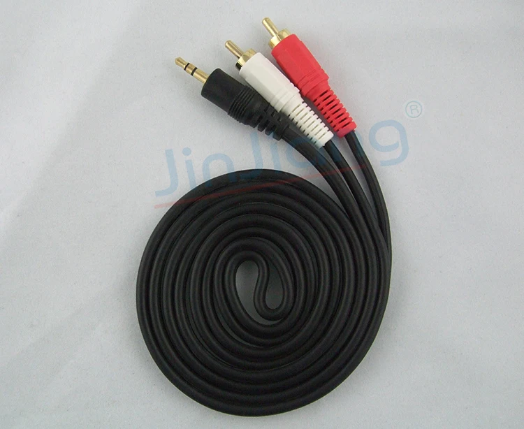 

3.5 Double track to Double lotus interface Lotus Cable lines audio computer audio speakers Audio and video signal