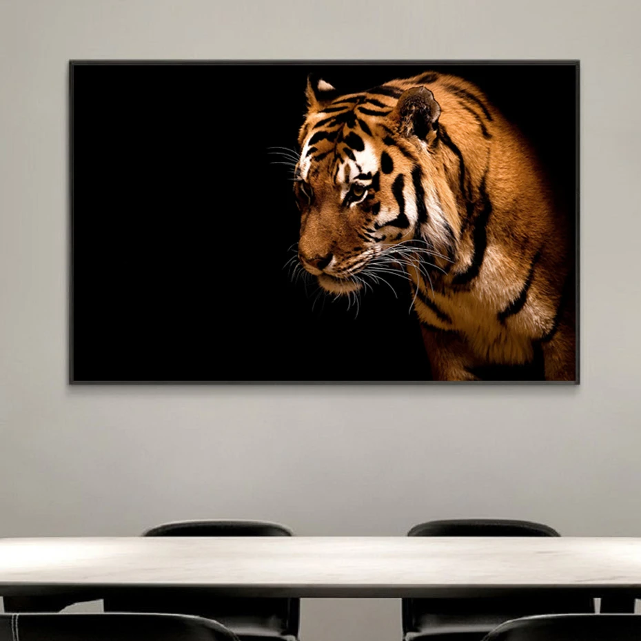 Colorful Tiger Painting Wall Art Posters And Prints Wildlife Animals
