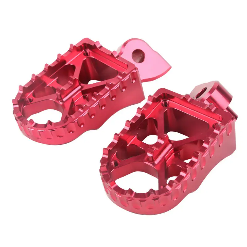 Мотоцикл заготовка CNC подножки для YAMAHA YZ 250F YZF 450 2003-2013 - Цвет: Красный