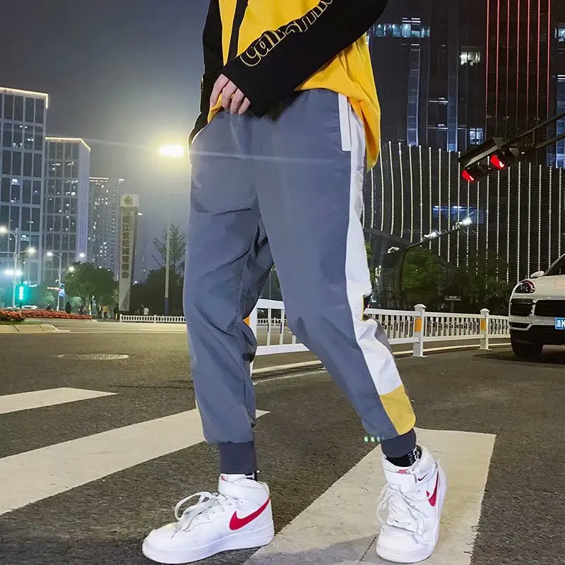 

Harajuku Autumn Casual Pants Men Streetwear Side Stripe Hip Hop Sweatpants Joggers Sweatpants Joggers