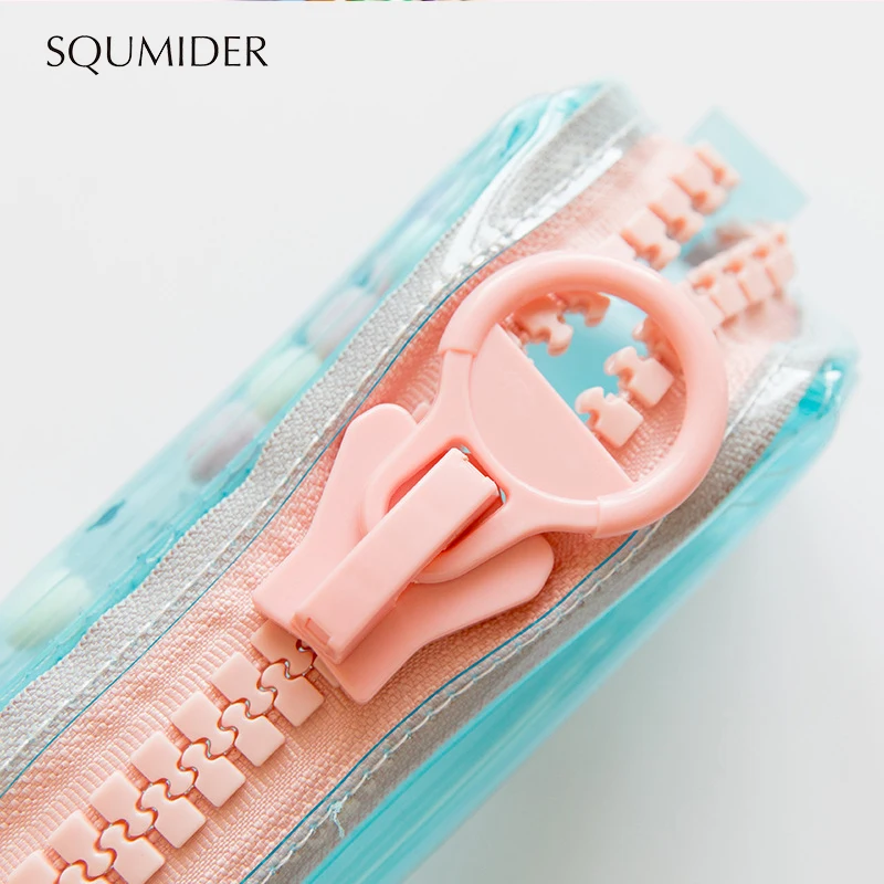 Простой чехол SQUMIDER для карандашей мультяшный пенал на молнии вместительная