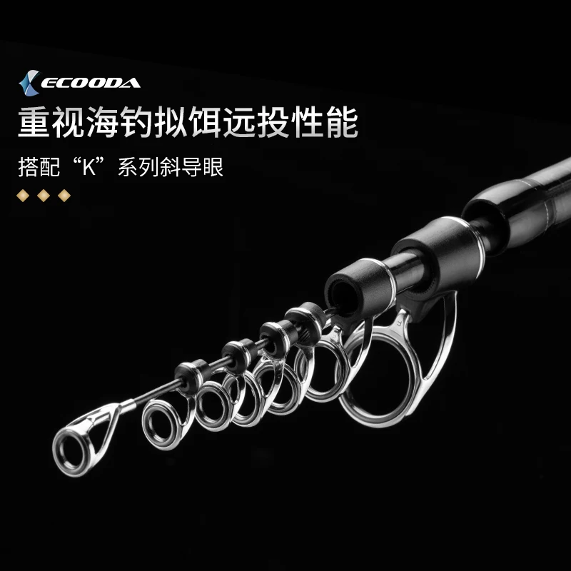 19 ECOODA EEXT удочка для ловли мелкой рыбы 3 разделами, Спиннинг Удочка спиннинг 3,3 М 4,2 м телескопическая удочка Fuji SIC направляющее кольцо