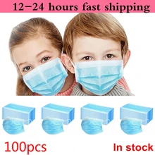 In Stock 100pcs Children s font b Mask b font Disposable Protective font b Face b