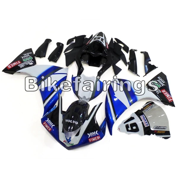 Синие белые чехлы для Yamaha 2012 2013 YZF1000 R1 12 13 14 YZF R1 мотоцикл впрыска пластик обтекатель комплект крышки