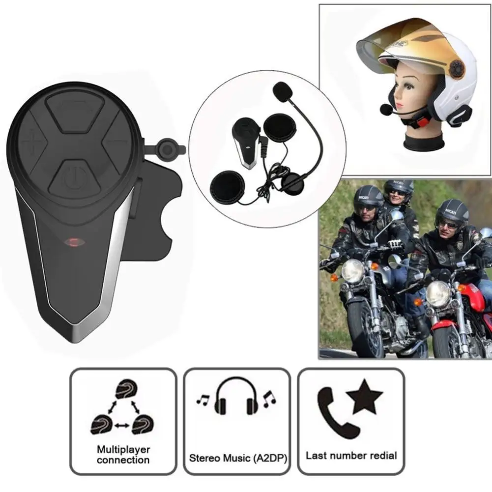 BT-S3 1000 м Беспроводной Портативный Мотор шлем FM Музыка Мини Bluetooth Interphone |