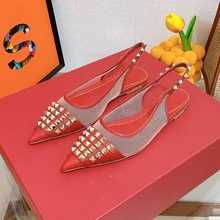 

2022 best quality fashion lady shoes factory wholesale price price Women's shoes fashion flat shoes brand elegant sandals