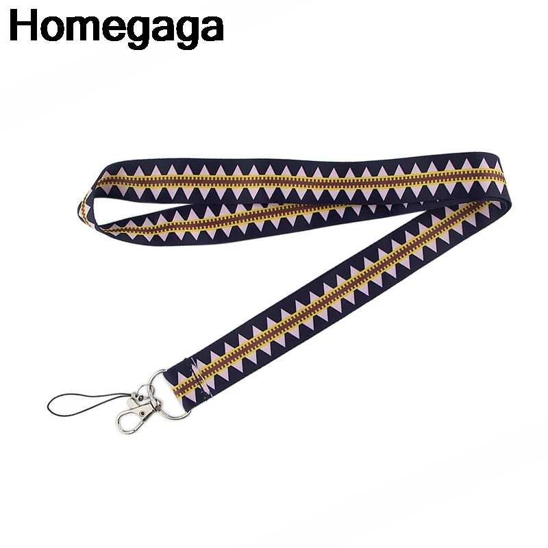 Homegaga ромбовидная решетка аксессуары для ключей безопасность для мобильного телефона держатель удостоверения личности ключи ремни бирка шеи ремешок камеры D2354