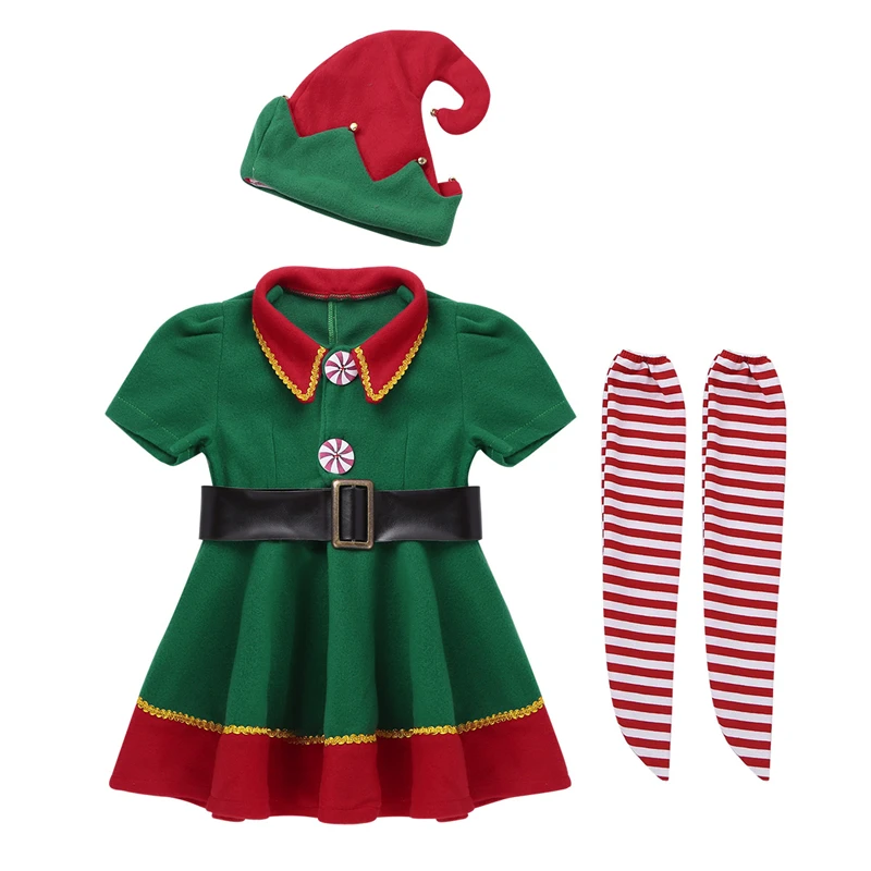 girls elf dress