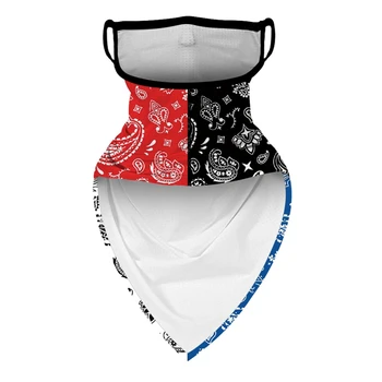 

Riding Breathable Mask Quick-drying Sunscreen Scarf Totem Digital Printing Triangle Scarf Multifunctional Seamless Outdoor