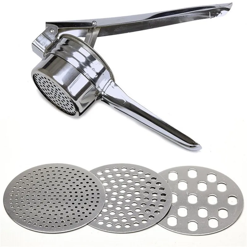 Presse-agrumes en acier inoxydable, avec 3 disques de finesse interchangeables, outils pour fruits et légumes, outils de cuisine