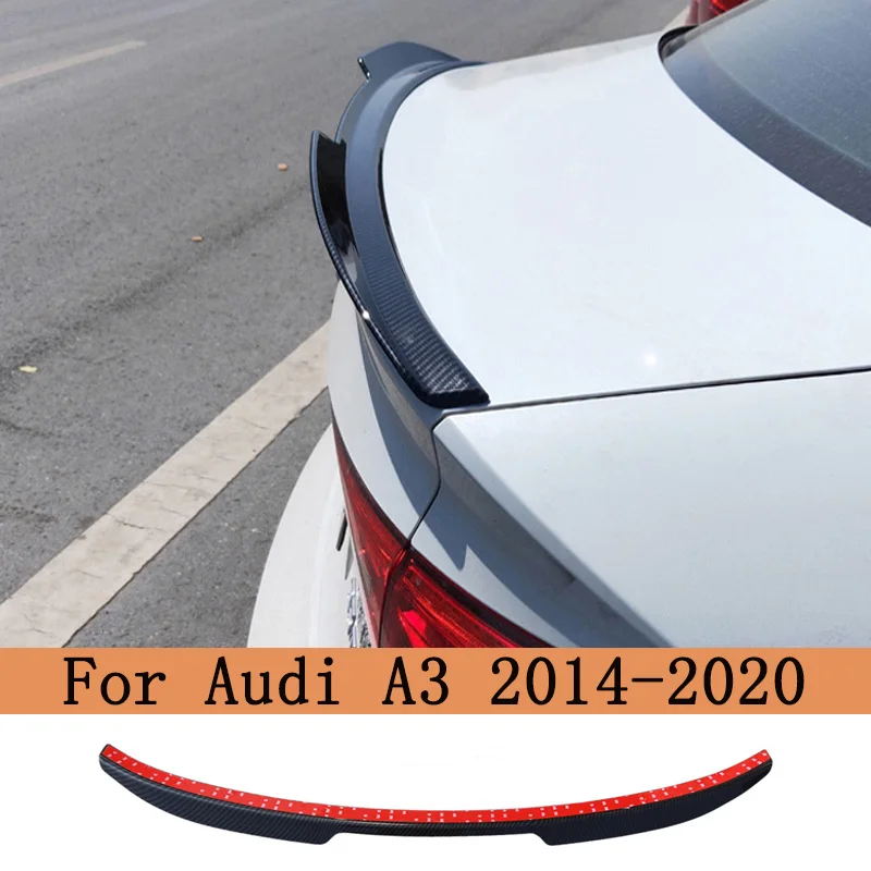 Задний спойлер для крышки багажника Audi A3 2014 2015 2019 2020 глянцевый черный стиль Maxton