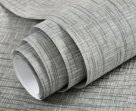 SL-deep gray Толстые самоклеящиеся водонепроницаемые серые розовые выстроченные Твердые обои для стен спальни Виниловые наклейки на стену контактная бумага - Цвет: SL-deep gray