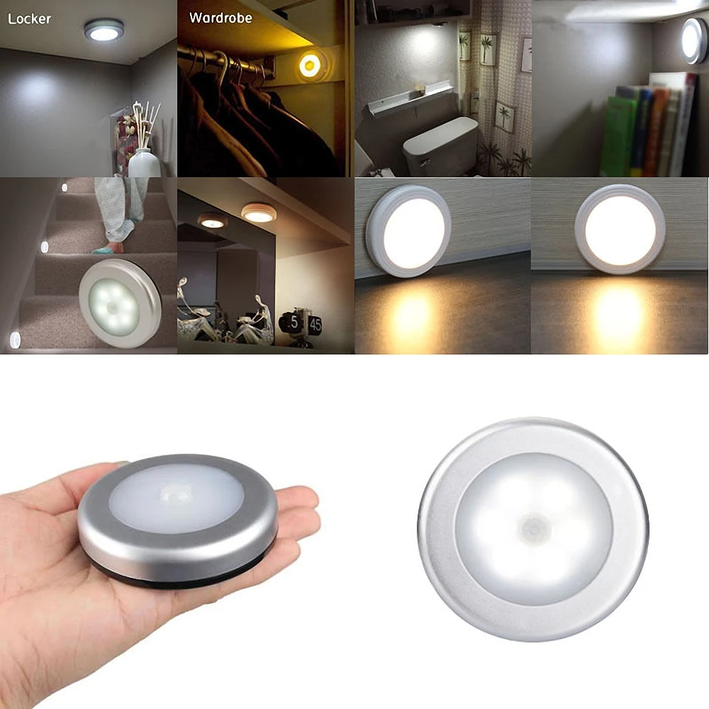 LED Wall Light Indoor PIR Motion Sensor Cabinet Lamp Battery Powered Wall Lamps For Kitchen Counter Corridor Home Lighting