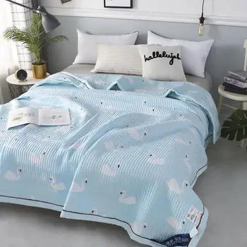 

qiong&yu Silk velvet skin warm quilting, soft and comfortable sofa blanket, autumn and winter quilted blanket