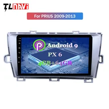 PX6 4G+ 64G Android 9,0 gps навигационное радио для 2009-2013 Toyota Prius LHD RHD с Bluetooth USB wifi