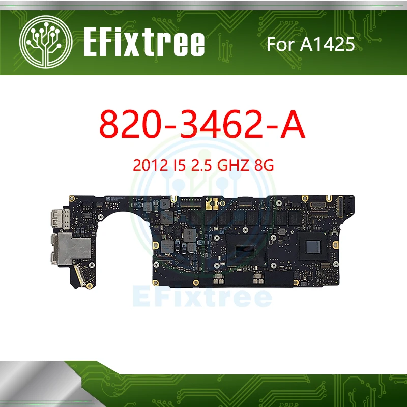 

Tested A1425 Logic Board For Macbook Pro Retina 13.3" I5 2.5 GHz 8GB Motherboard Main Board 820-3462-A Late 2012 Early 2013