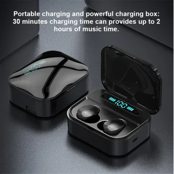 

Wireless Earbud TWS LED Display Mini True Headsets BT5.0 StereoSport Music Earphone Bass In-Ear Waterproof Earphones Smart touch