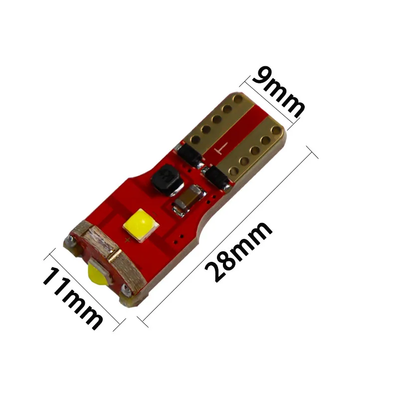 100X T10 canbus convext 3 smd 3030 светодиодный 0.13A не Полярный ошибок Клин автомобильный индикатор габаритный фонарь лампы лампа, автомобильное освещение источник