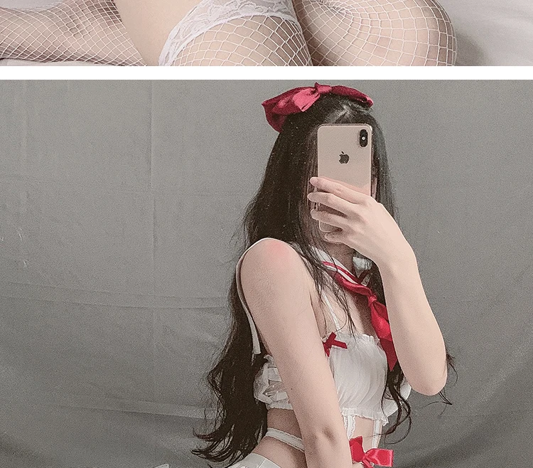 Сексуальная Студенческая униформа моряка Kawaii японский бюстгальтер «лолита» трусики школьная девушка косплей костюм Эротическое Нижнее белье Ночное белье платье горничной