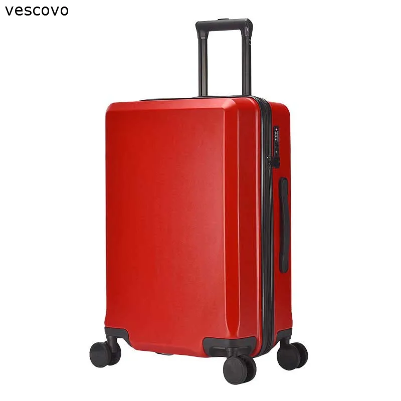 vescovo 20"24"26"inch Fashion Rolling Luggage Spinner High Quality Men Travel Suitcase On Wheels Women Trolley Bag