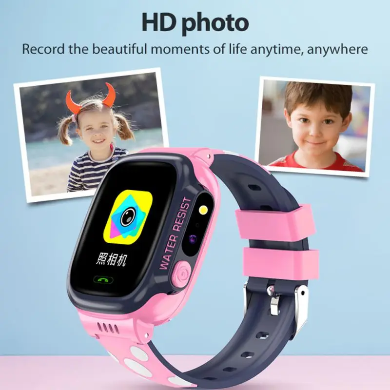 Kids Cute Smart Watch GPS Tracker Phone Waterproof Children Wrist Watch Smartwatch Girls Boys Birthday Gifts
