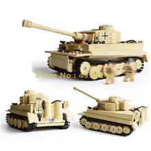 82011, 995 шт, военный танковый танк "панзер", немецкий король, тигр, строительные блоки, 1 фигурка, кубики, игрушка