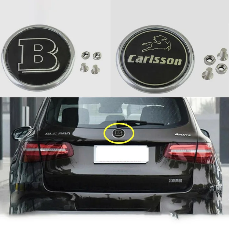 Подходит для Mercedes after standard Trunk Logo Babs модифицированный Лоуренс черный B черно-белый цвет яблока пшеницы