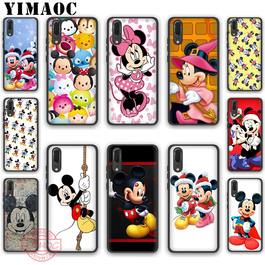 

YIMAOC Mickey Mouse and Donald Duck Soft Silicone Case for Huawei P30 P20 Pro P10 P9 P8 Lite 2017 2018 2019