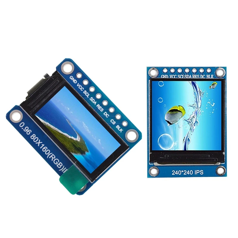  2 Pcs Ips Spi Hd 65K Colori Tft Modulo St7735 Drive Ic Display Lcd 3.3V Interfaccia Spi per Arduino